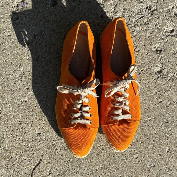 M. Gemi Vibrant Orange Espadrille Sneakers - Picture 4 of 13